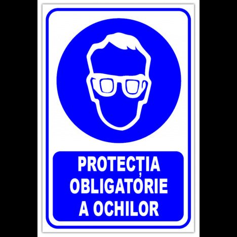 Indicator protectia obligatorie a ochilor